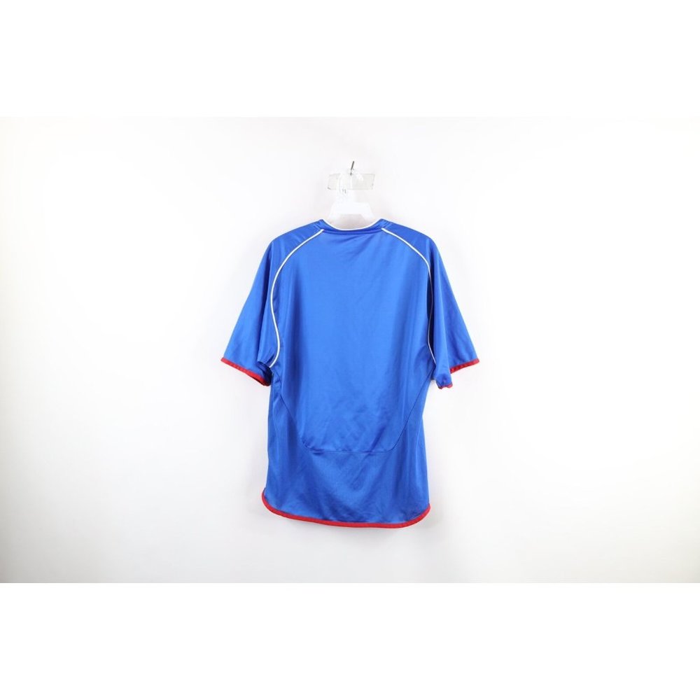 Vintage Umbro Mens Small Spell Out Carling Glasgow Rangers Soccer Jersey Blue - Picture 9 of 11